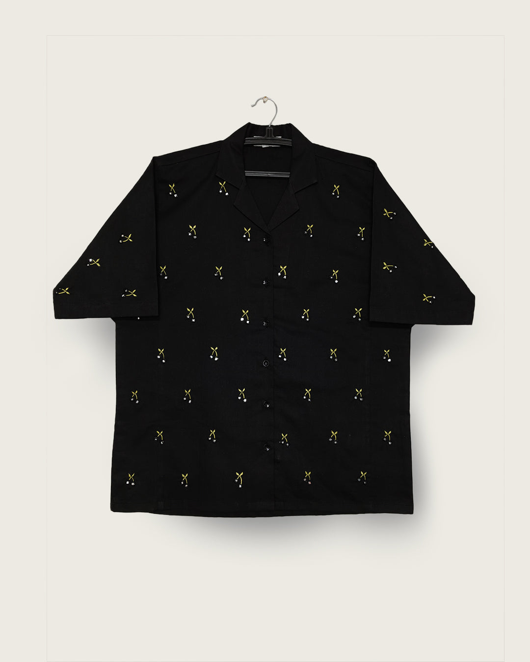 MIDNIGHT CHERRIES - Mirrorwork Shirt