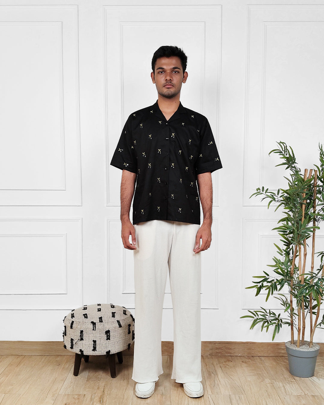 MIDNIGHT CHERRIES - Mirrorwork Shirt