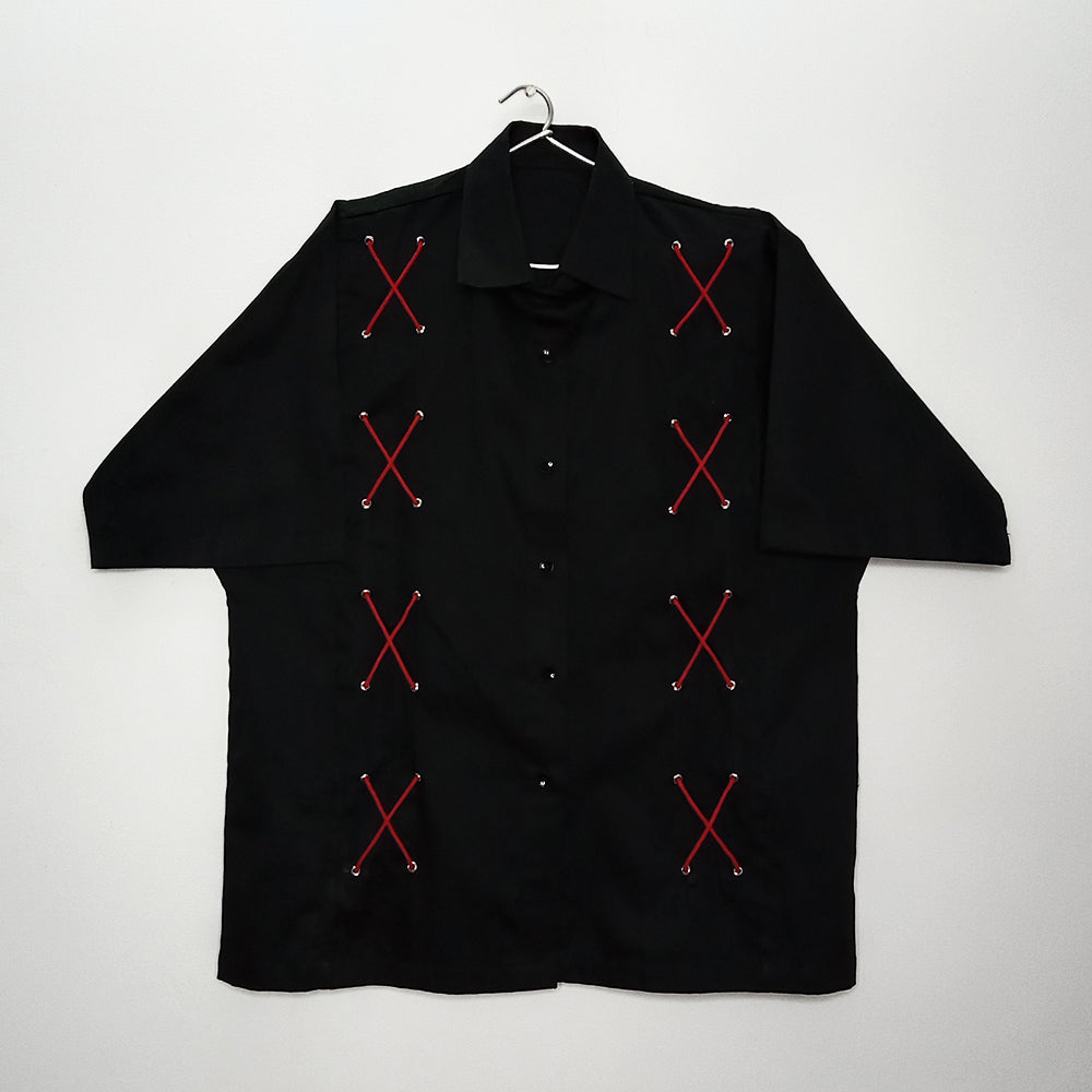 MEANT TO BE - 64 Hand-Fitted Silver Eyelets Shirt