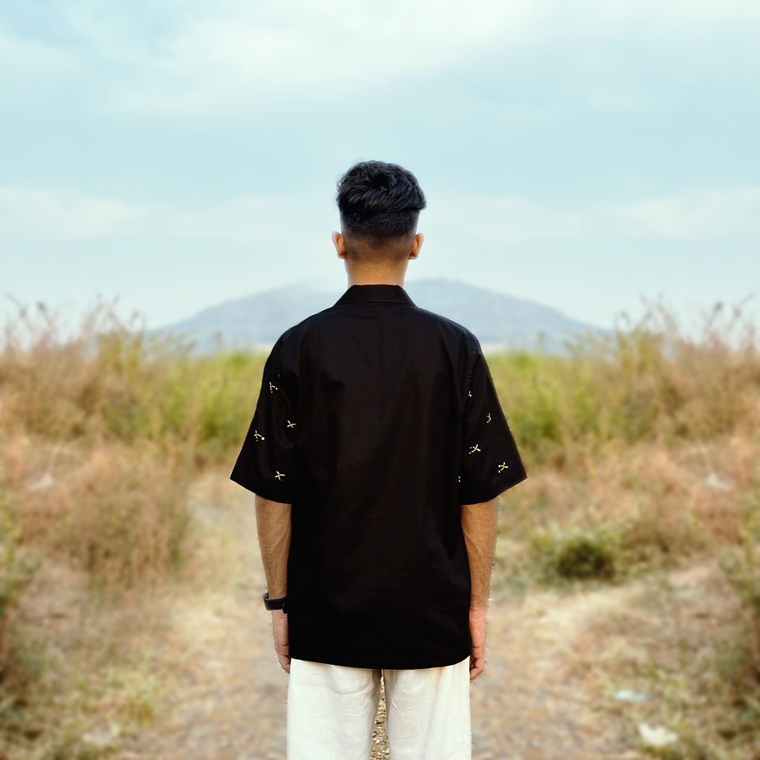 MIDNIGHT CHERRIES - Mirrorwork Shirt