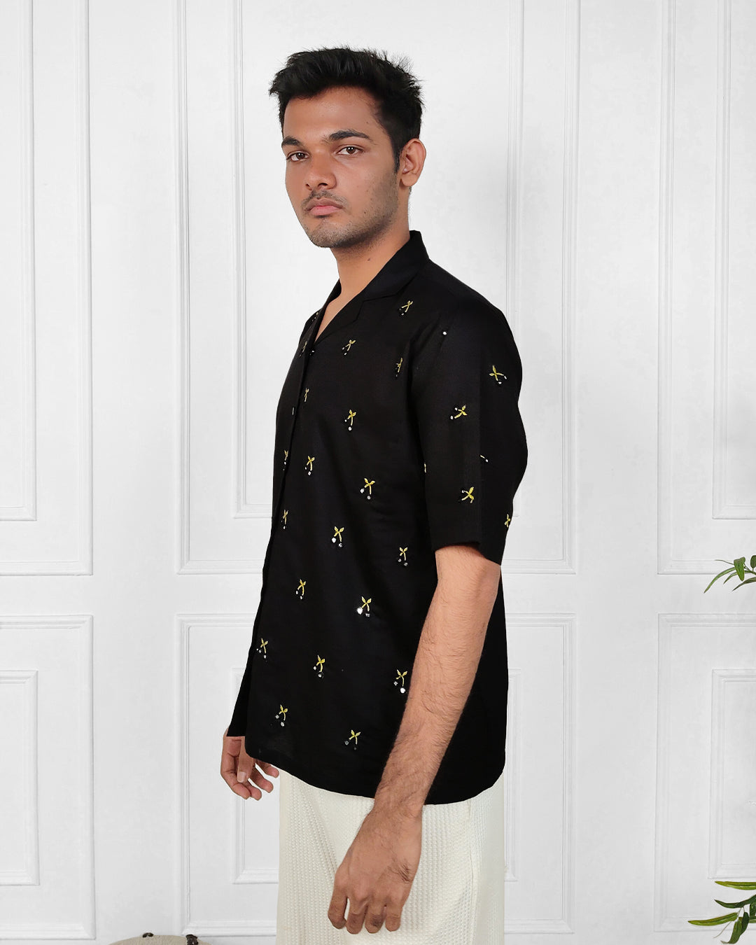 MIDNIGHT CHERRIES - Mirrorwork Shirt